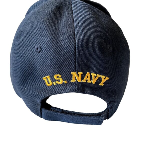 US Navy Veteran Hat Eagle Crest Adjustable Military Trucker Baseball Cap u - Picture 5 of 5